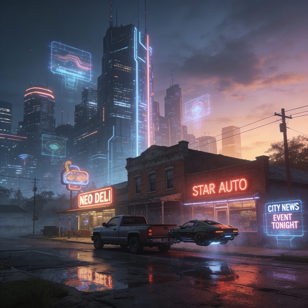 The Standard Set, Every Model, Cyberpunk town